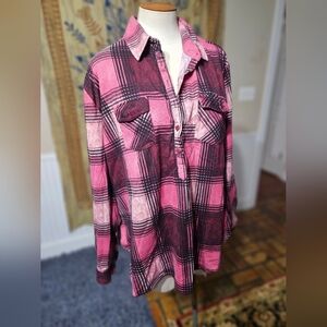 Love Potion Soft Flannel Top Size 2X